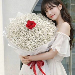 mau-bo-hoa-hong-do-1-bong-mix-baby-dep