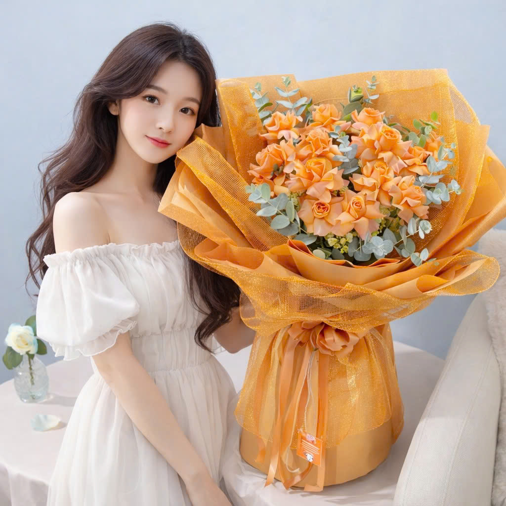 mau-bo-hoa-hong-cam-dep-nhat